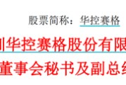 命理八字华控赛格董事长、董秘、副总经理三高管同日辞职